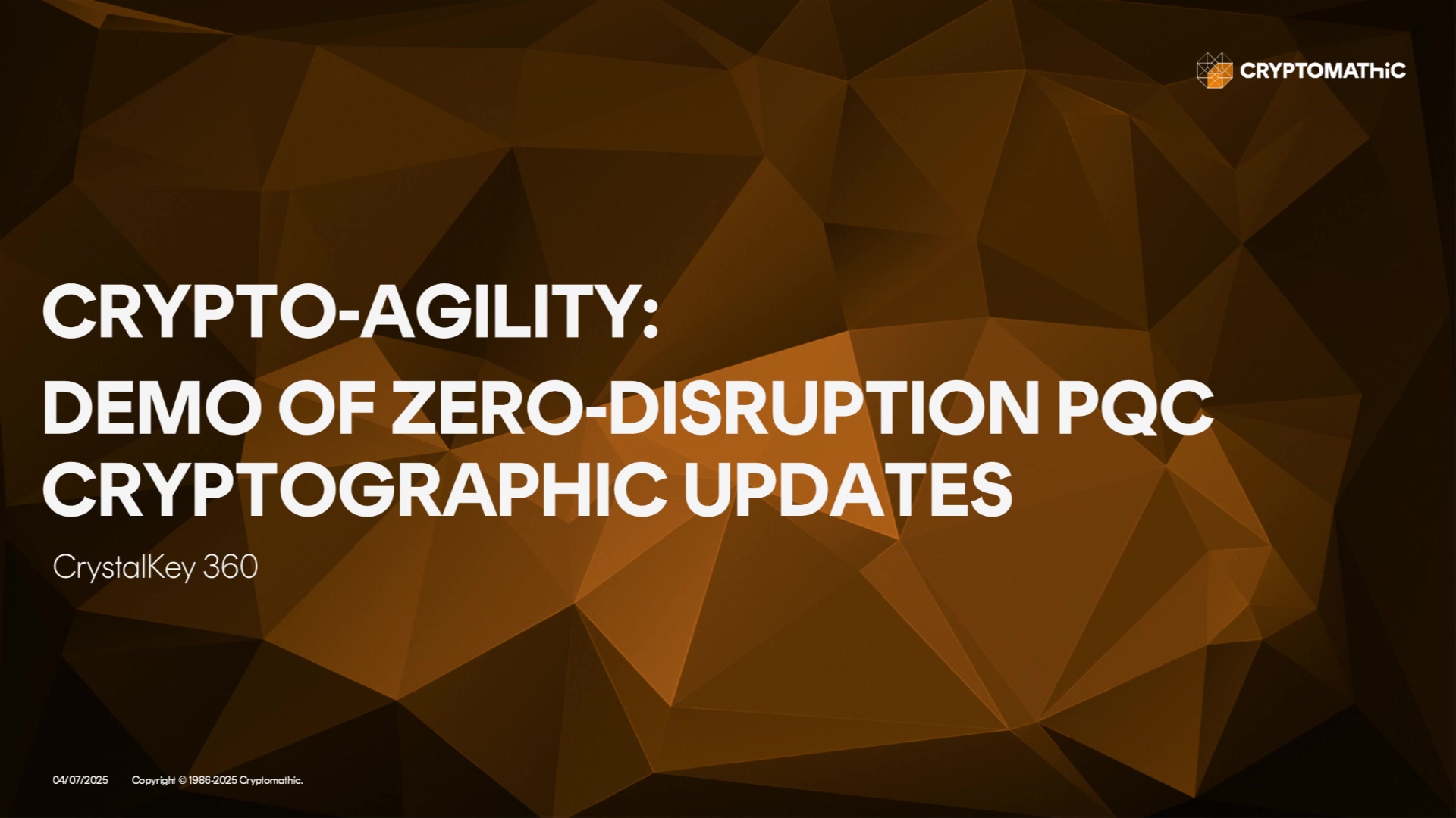 CK360 - Crypto-Agility - PQC